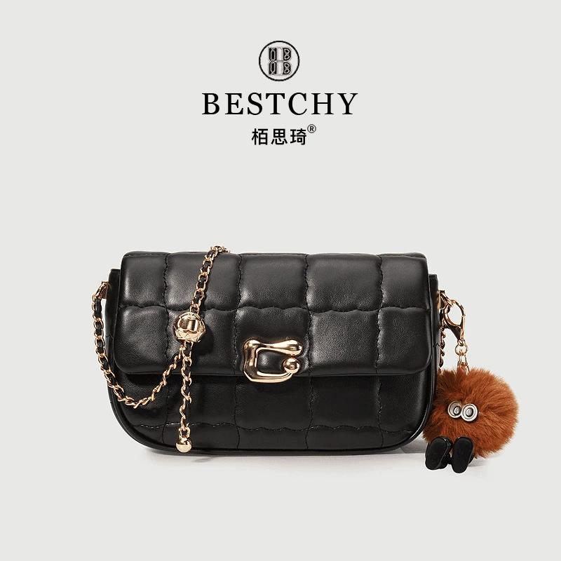 小香风轻奢女士单肩菱格包5116