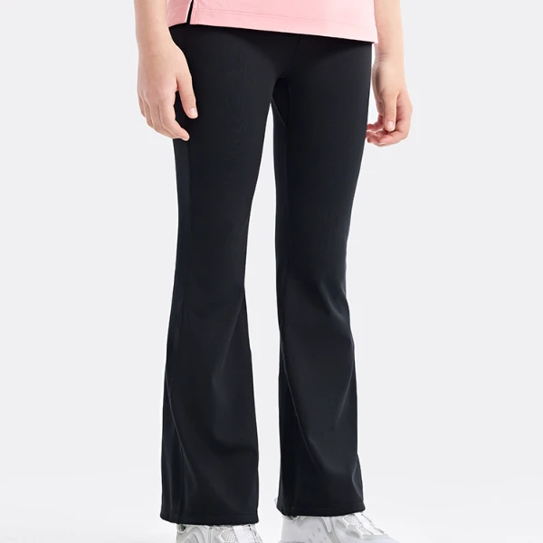 FILA斐乐儿童女大童长裤新款儿童舒适打底裤喇叭裤K12G433624F