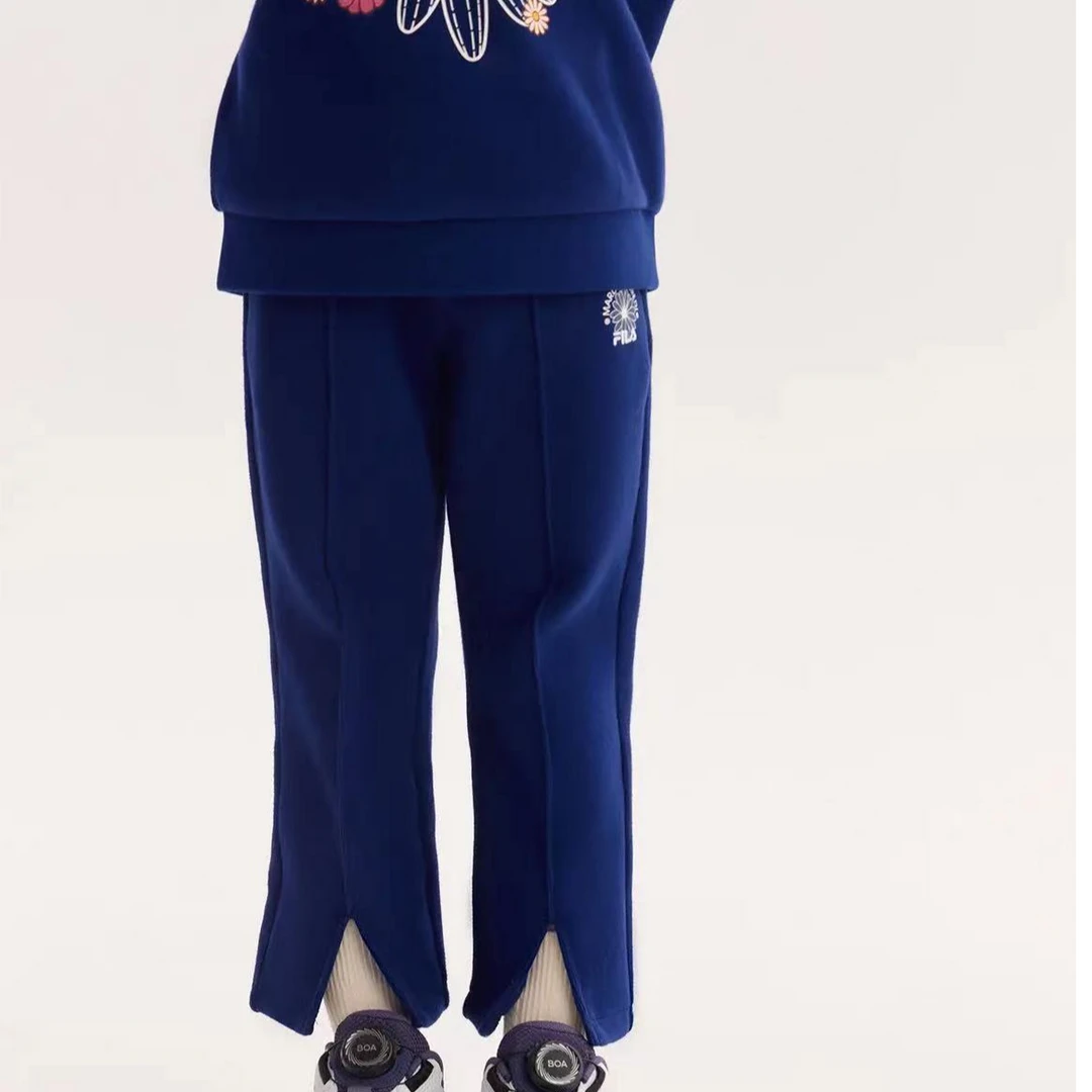【新款运动裤】FILA/斐乐儿童男女童秋冬款百搭休闲长裤K11G344607F