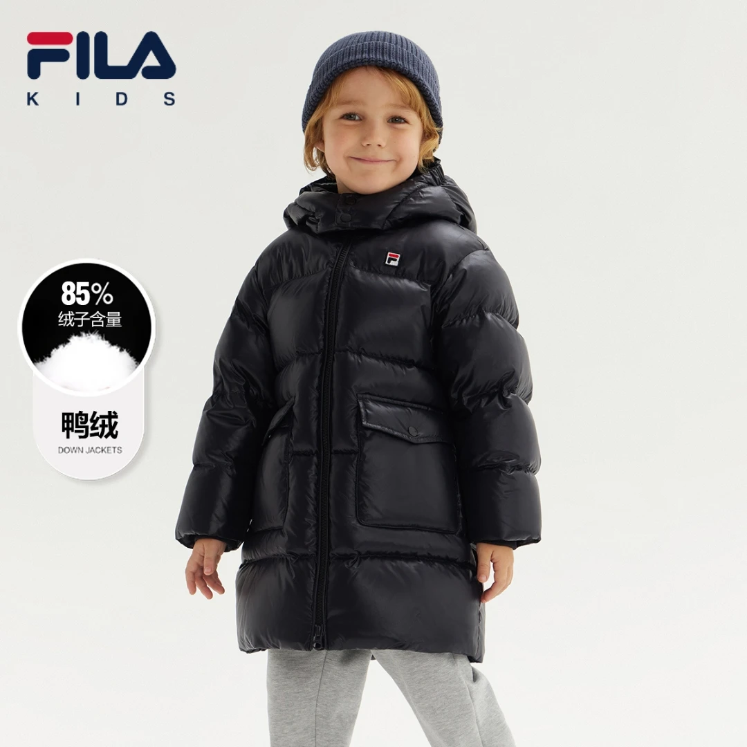 FILA/斐乐儿童外套加厚冬【男女小童】亲子中长款羽绒服K11B341928P