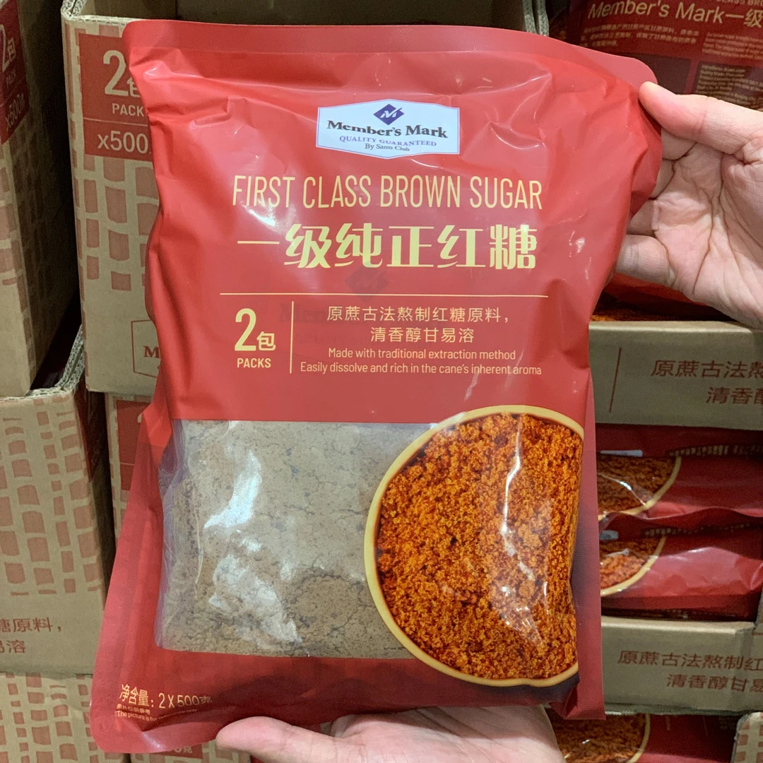 MM山姆代购生姜古法熬制老红糖暖胃姨妈茶一级纯正红糖500g*2
