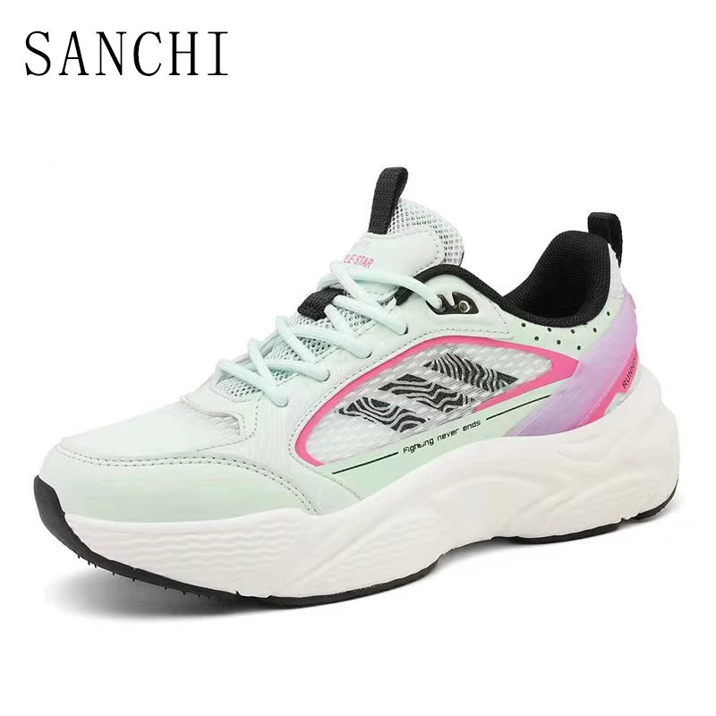 运动鞋女款新款夏季透气休闲鞋子百搭ins炸街增高老爹鞋SC－016