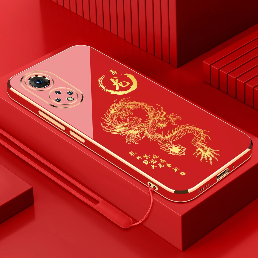适用华为nova9电镀手机壳十二生肖直边国潮硅胶软壳防摔保护套