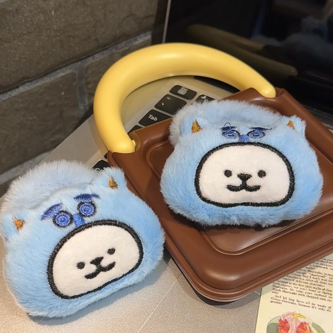 可爱怪兽线条狗发圈卡通毛绒绒秋冬头绳甜妹马尾扎头皮筋网红发饰