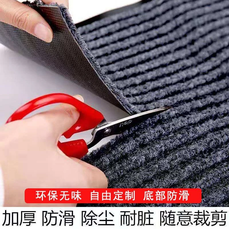 尾货处理双条纹地毯TPR加厚卷材走廊过道进门防滑自由裁剪无包边