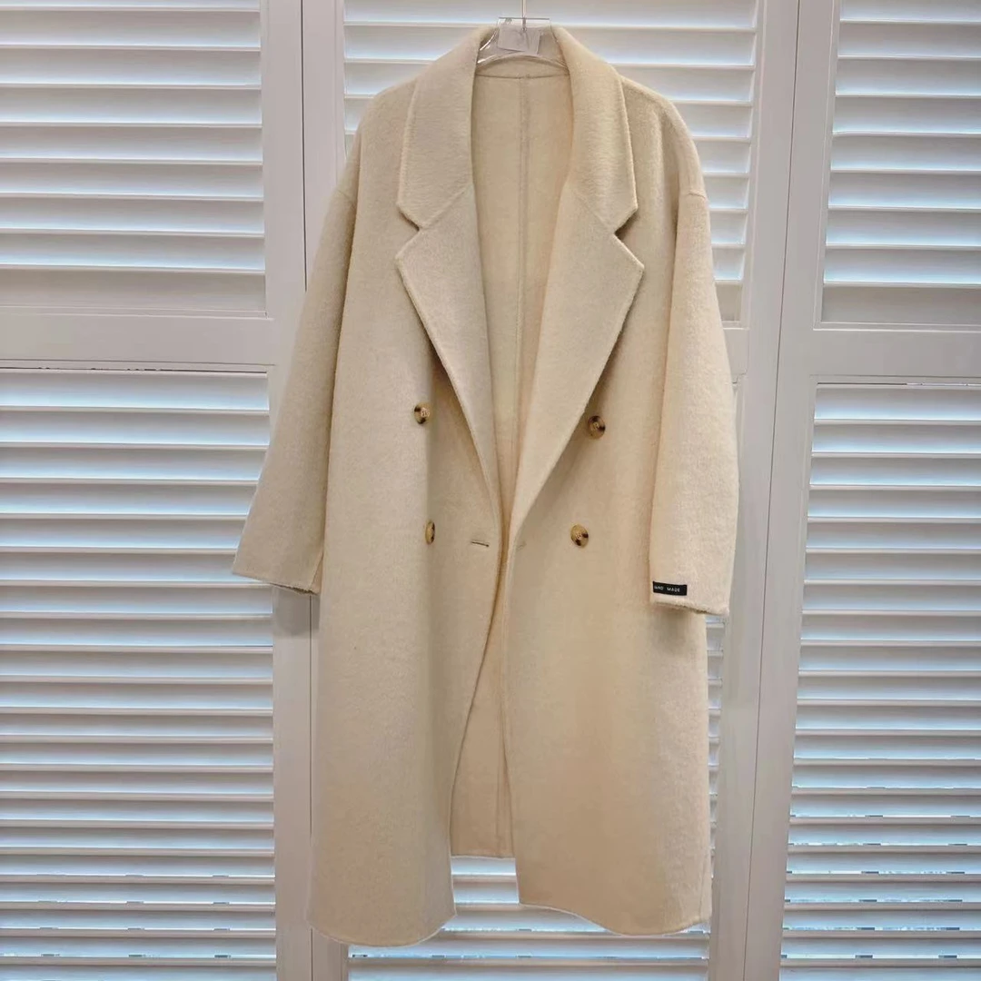 1847新款气质款大衣时尚百搭女士宽松中长款设计师秋冬韩版休闲