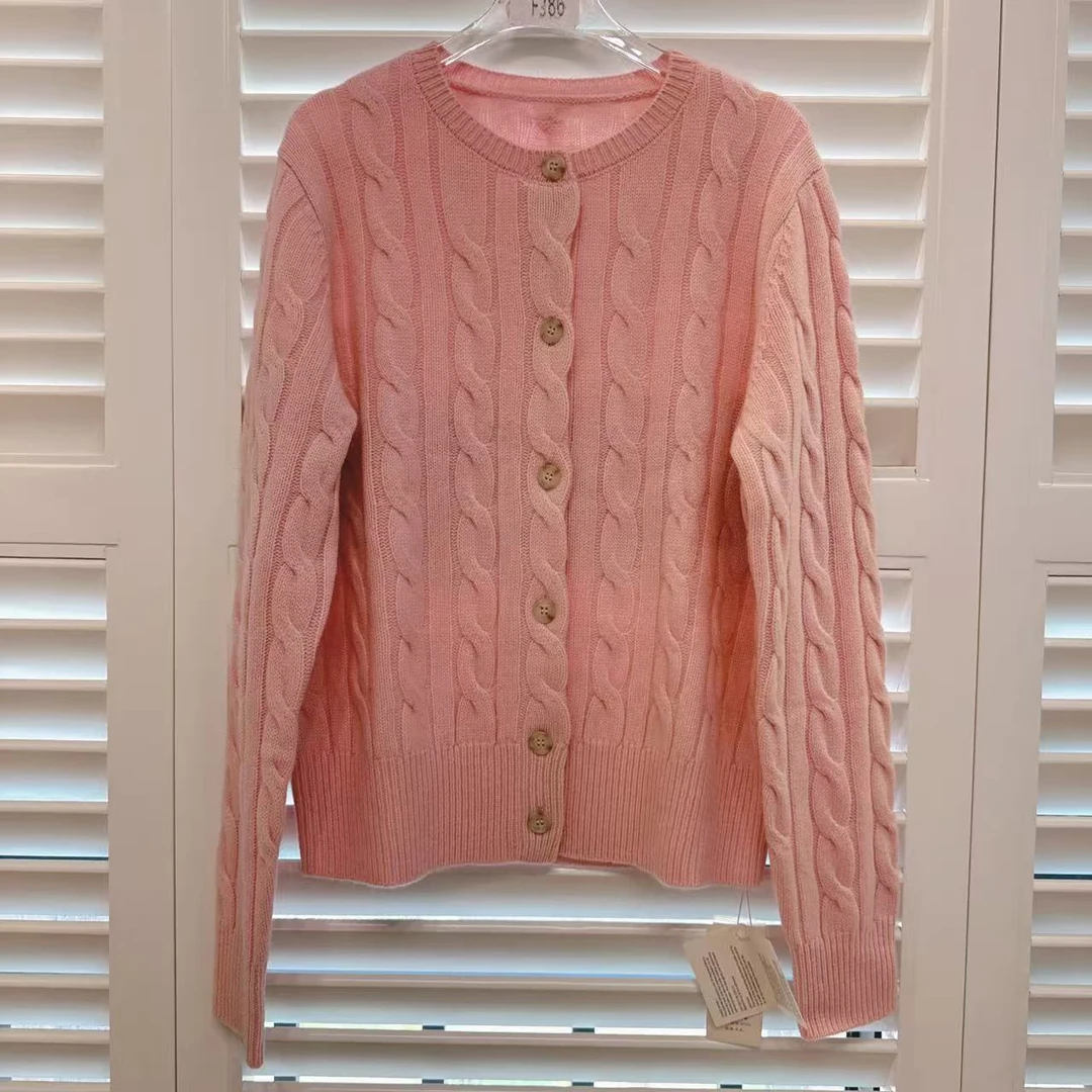 24225新款针织上衣小香风气质长袖短款时尚轻奢圆领秋冬百搭纯色