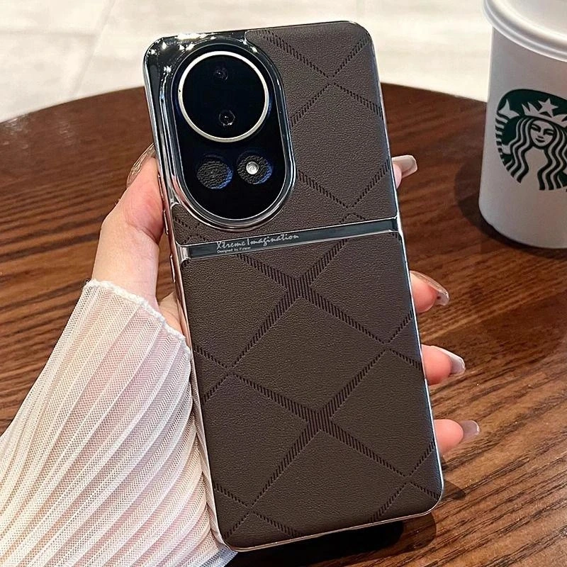 【轻奢星芒素皮+金属镜头圈】适用于华为Nova13手机壳高端商务