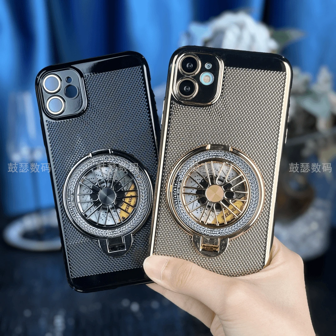 【电镀散热 陀螺支架】适用于苹果11手机壳镜头保护防摔iphone
