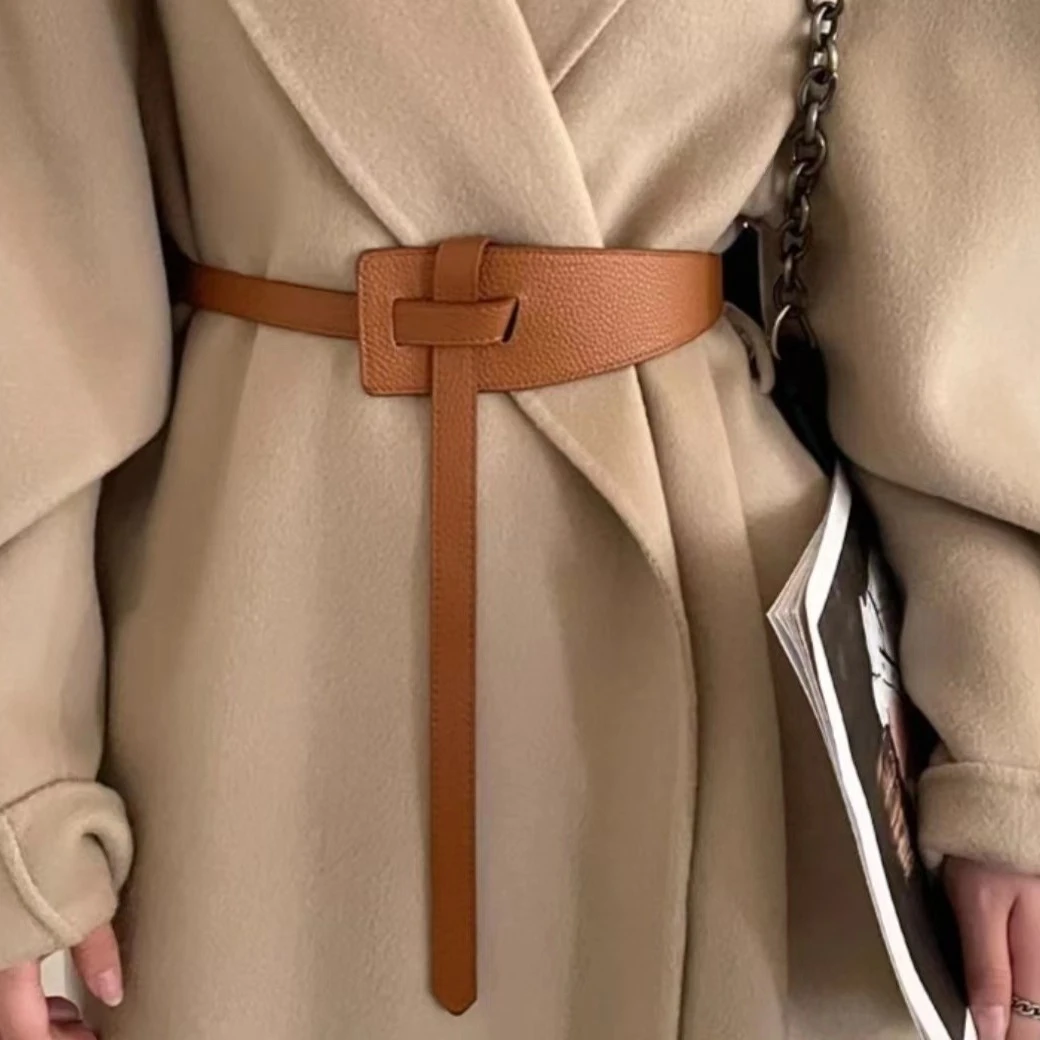 腰带女装饰腰封宽收腰复古打结配时尚西装搭气质百搭风皮带女士