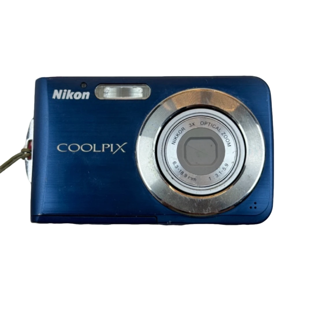 9新 Nikon/尼康 s210 蓝色 屏幕划痕 复古ccd数码相机