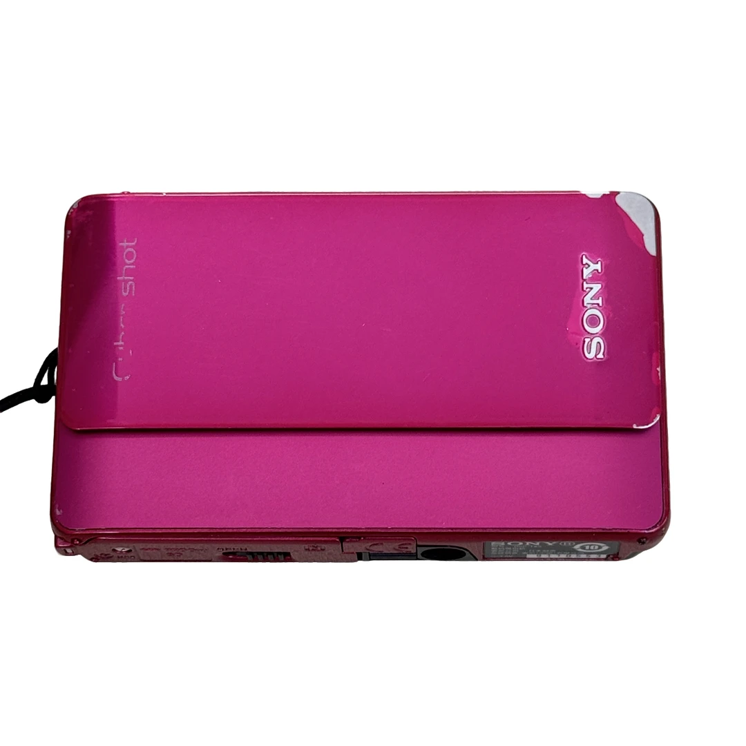 9新 Sony/索尼 tx5 粉色 滑盖ccd数码相机触摸屏可涂鸦贴纸