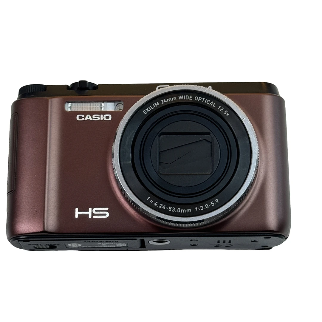 9新 Casio/卡西欧 zr1500 棕色 自拍数码相机翻转屏高清小巧美颜