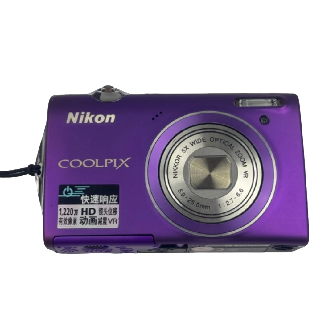 9新 Nikon/尼康 s5100 紫色 复古ccd数码相机