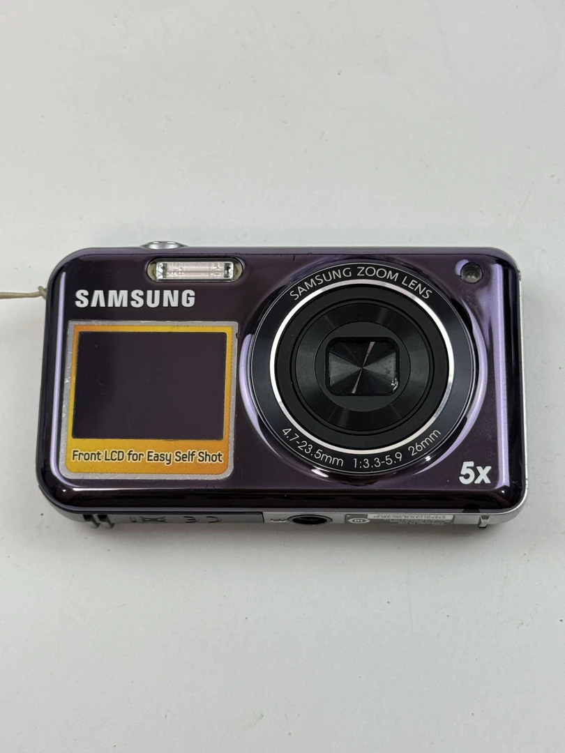 9新 Samsung/三星 pl120 紫色 双面屏可自拍 1400w像素