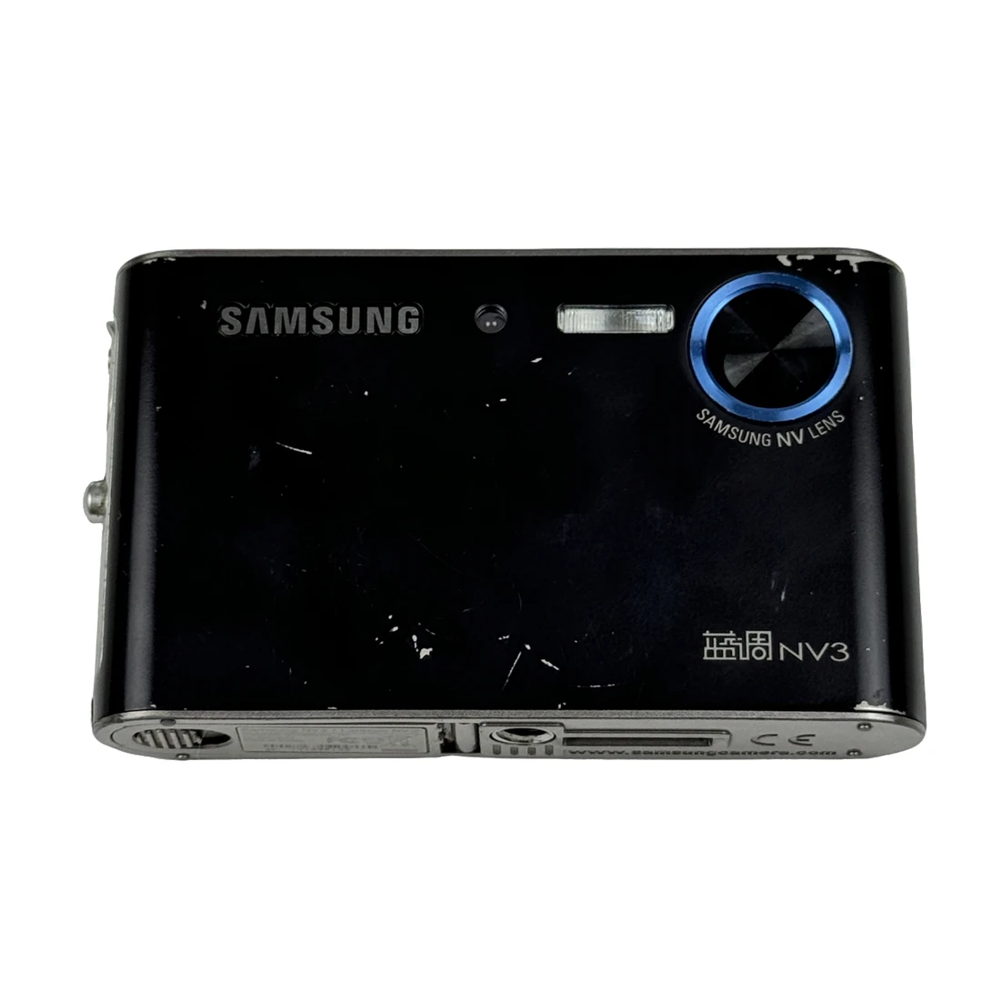 9新 Samsung/三星 蓝调nv3 黑色 特价复古ccd数码相机 学生便携
