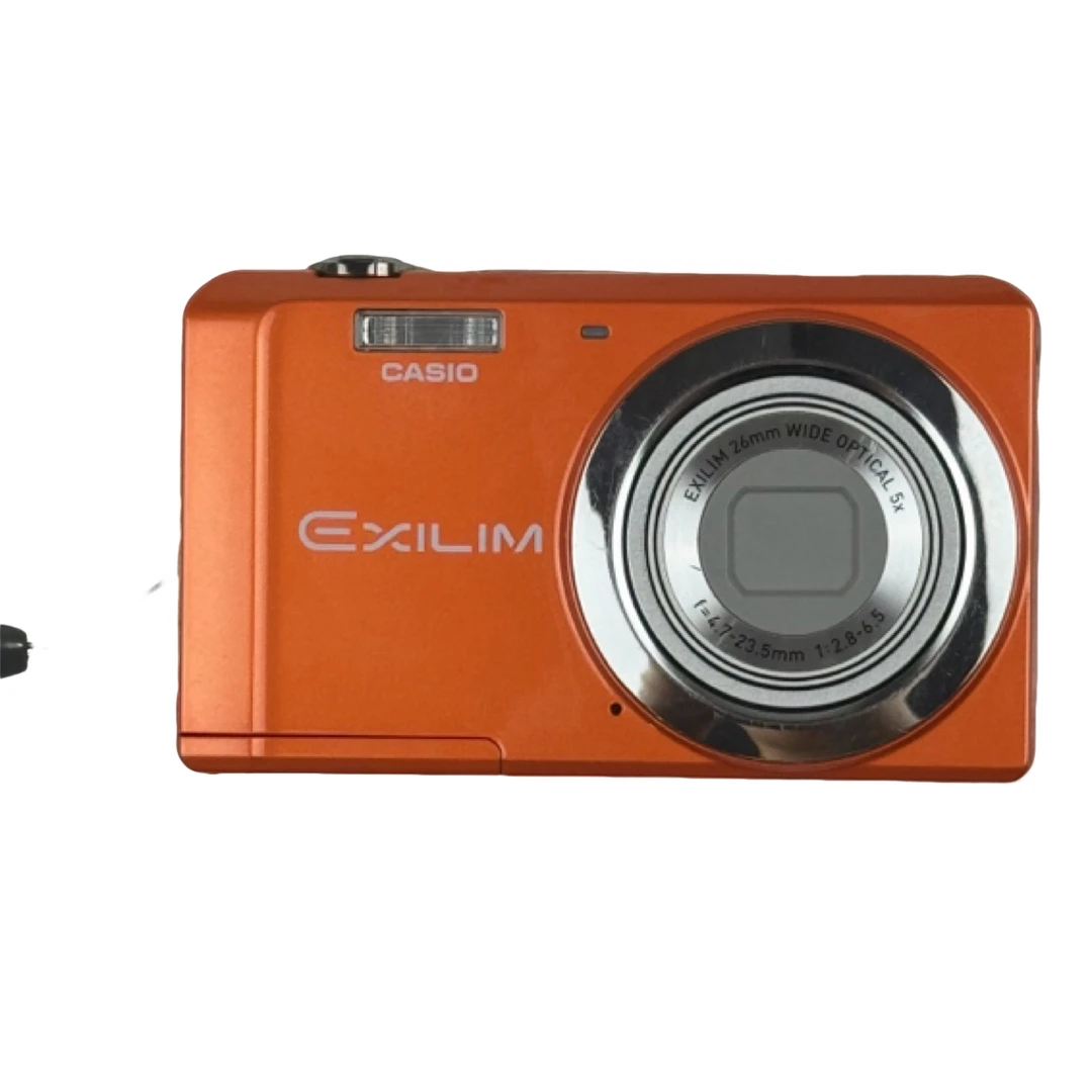 95新 Casio/卡西欧 zs5 橙色 带原盒 复古ccd数码相机冷色调