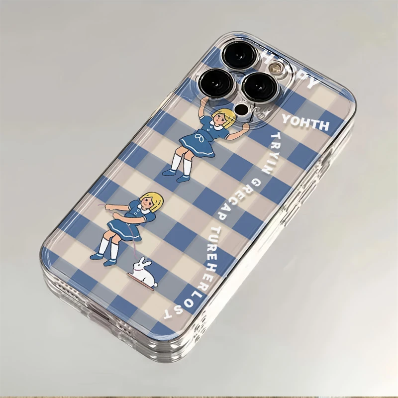 跳绳女孩适用iphone15promax手机壳苹果13/14/12小米vivo华为oppo