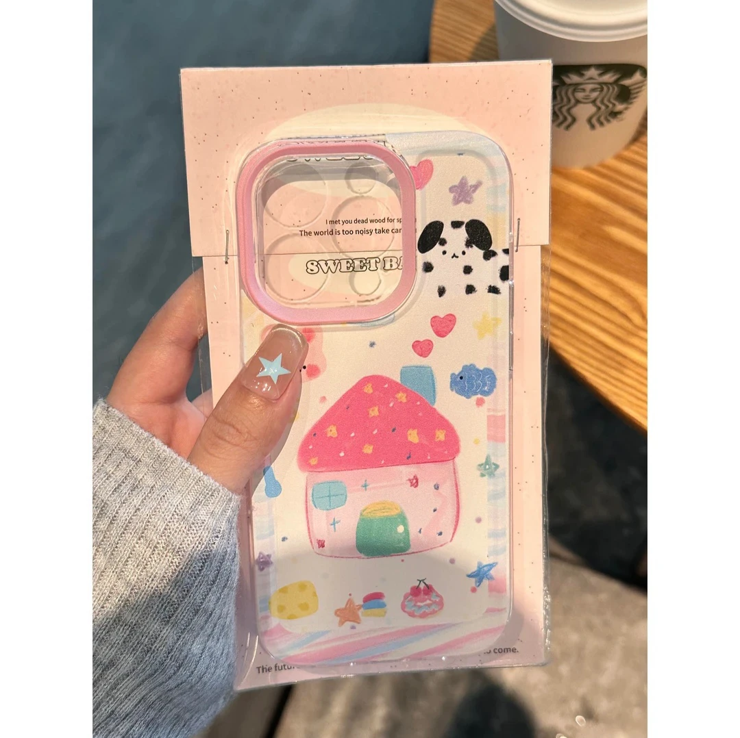 童话粉屋适用iphone15promax手机壳苹果13/14/12小米vivo华为oppo