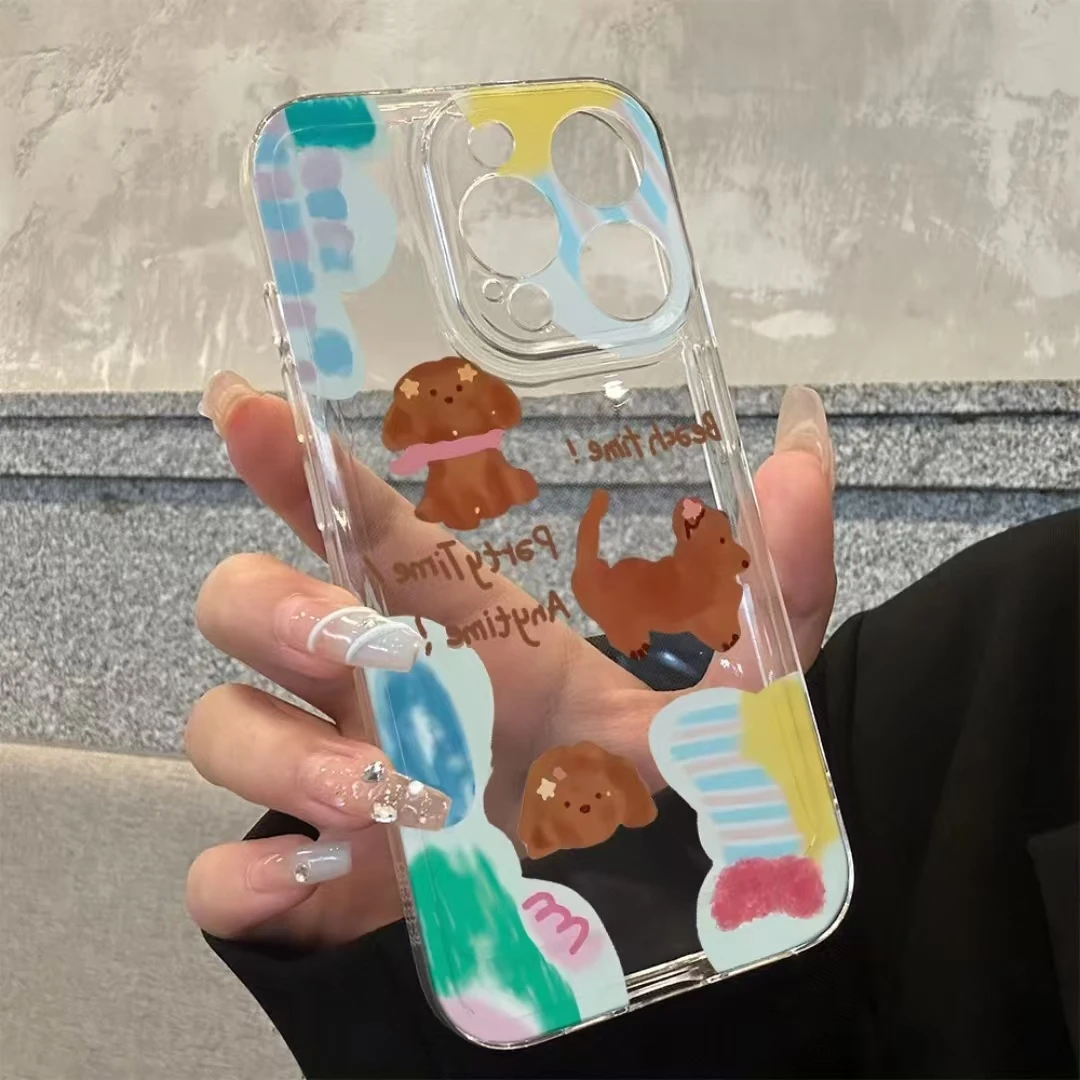 水彩涂鸦适用iphone15promax手机壳苹果13/14/12小米vivo华为oppo