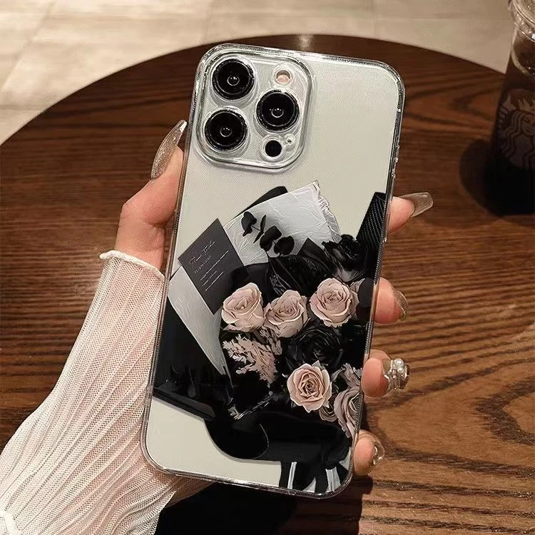 玫瑰花束适用iphone15promax手机壳苹果13/14/12小米vivo华为oppo