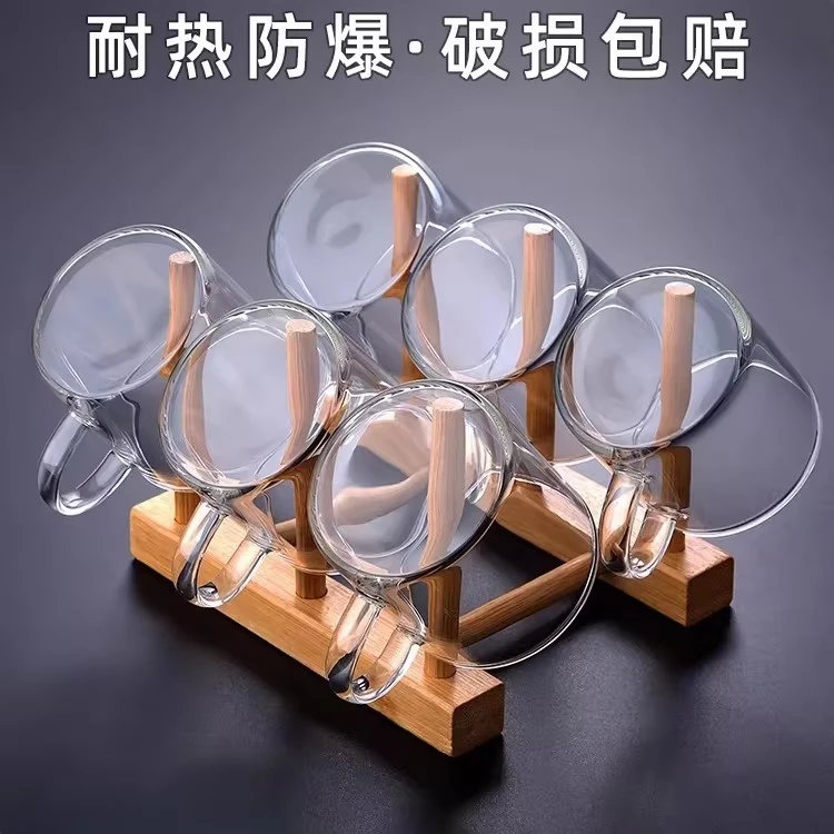 100ml 耐热玻璃小把杯 茶杯小品杯水杯透明玻璃喝茶杯喝水杯品杯
