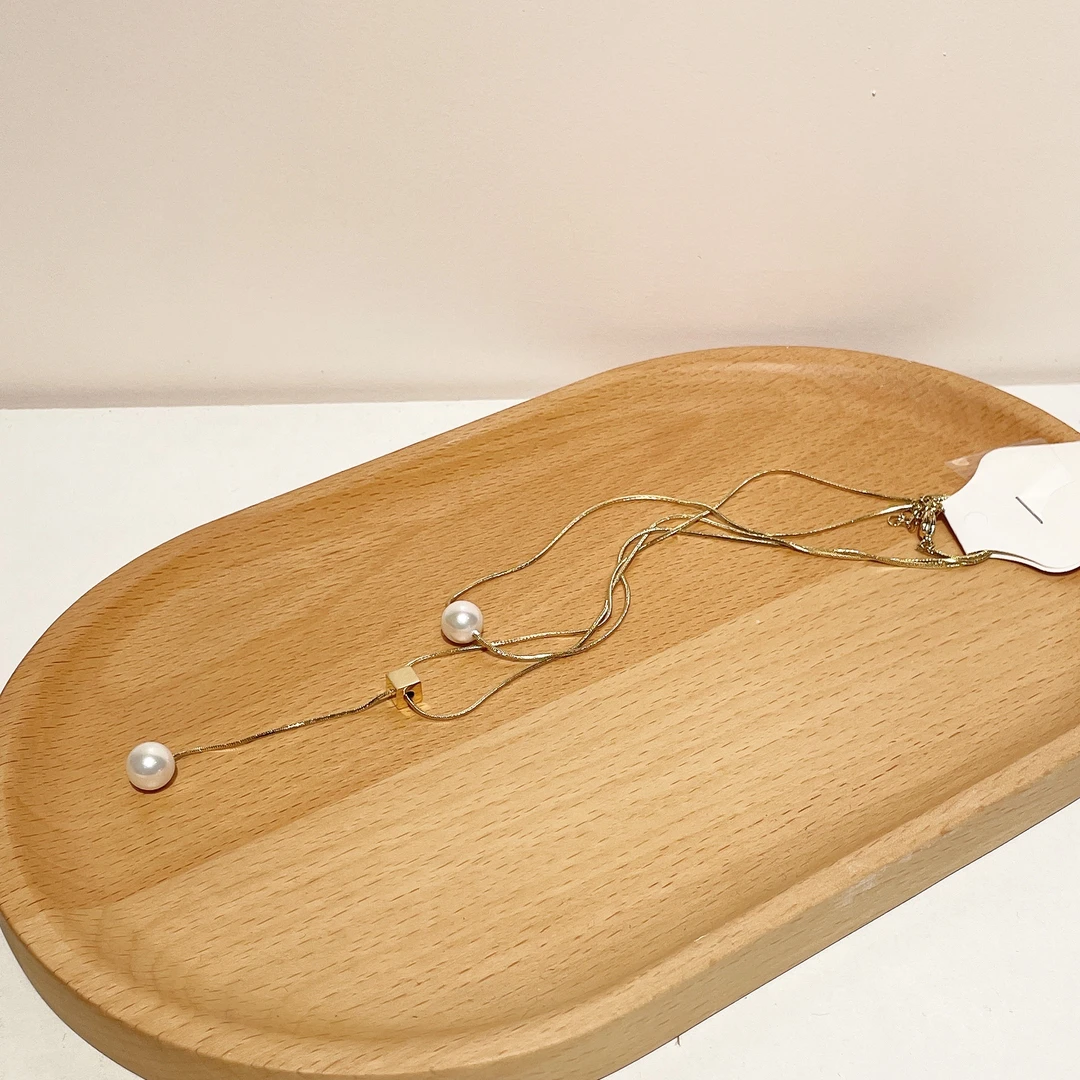 钛钢仿珍珠项链 【FL007】七夕福利钛钢项链百搭精致饰品