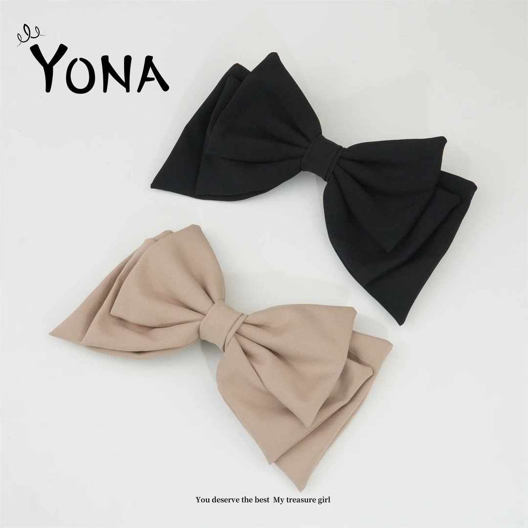 【FL011】气质三层顶夹马尾百搭低扎发夹复古优雅甜美发卡头饰发饰