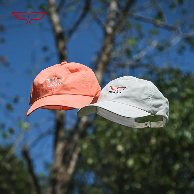 YikunDiscs翼鲲飞盘男女速干运动太阳帽运动帽硬顶鸭舌帽女棒球帽