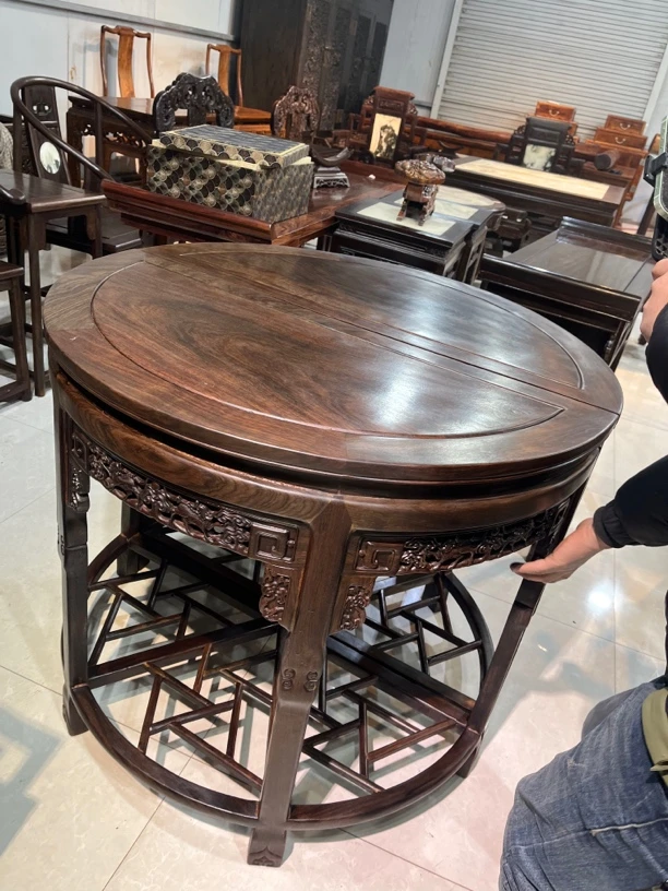 老檀木半桌子一个