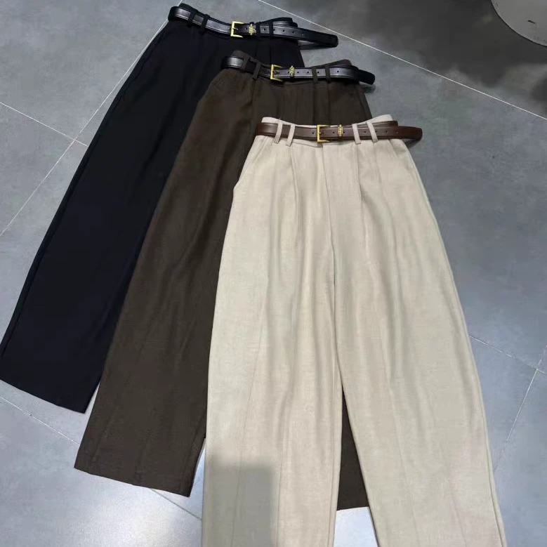 JINTAIYANG【5671】宽松垂感纯色秋冬百搭显瘦奶奶裤休闲裤