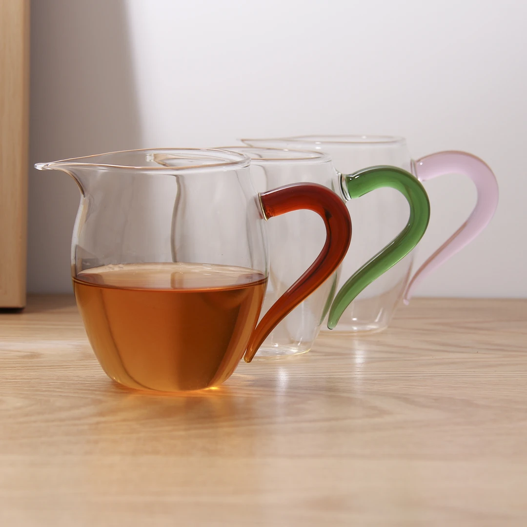 公道杯玻璃加厚耐热分茶器高档过滤泡茶茶具中式茶海公杯茶漏套装