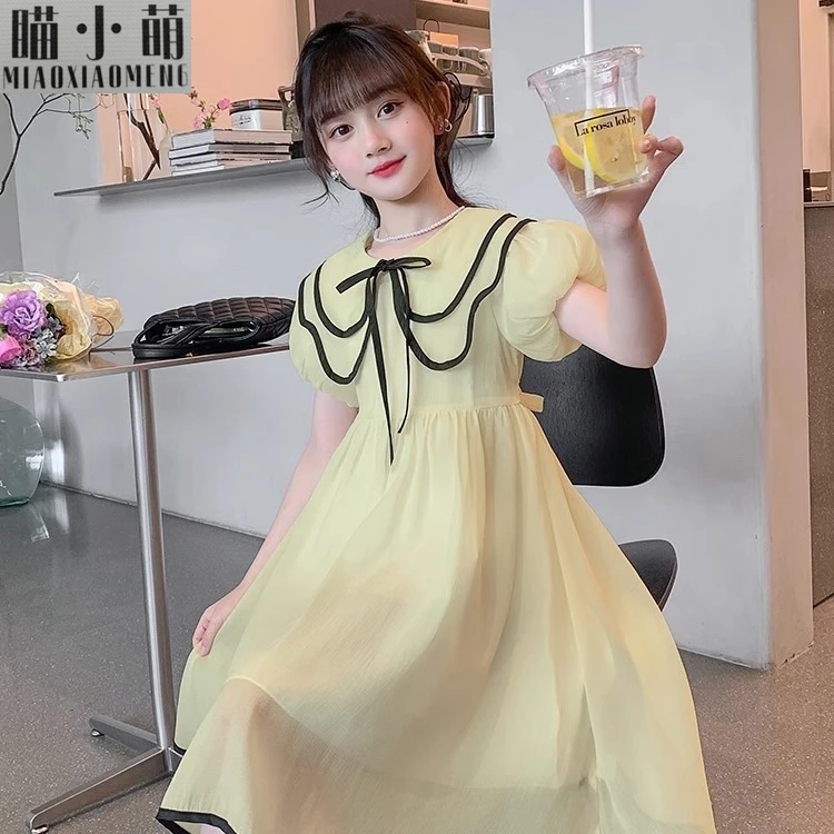 【新品】网红女童连衣裙夏装2025新款洋气时髦公主裙儿童时髦女孩