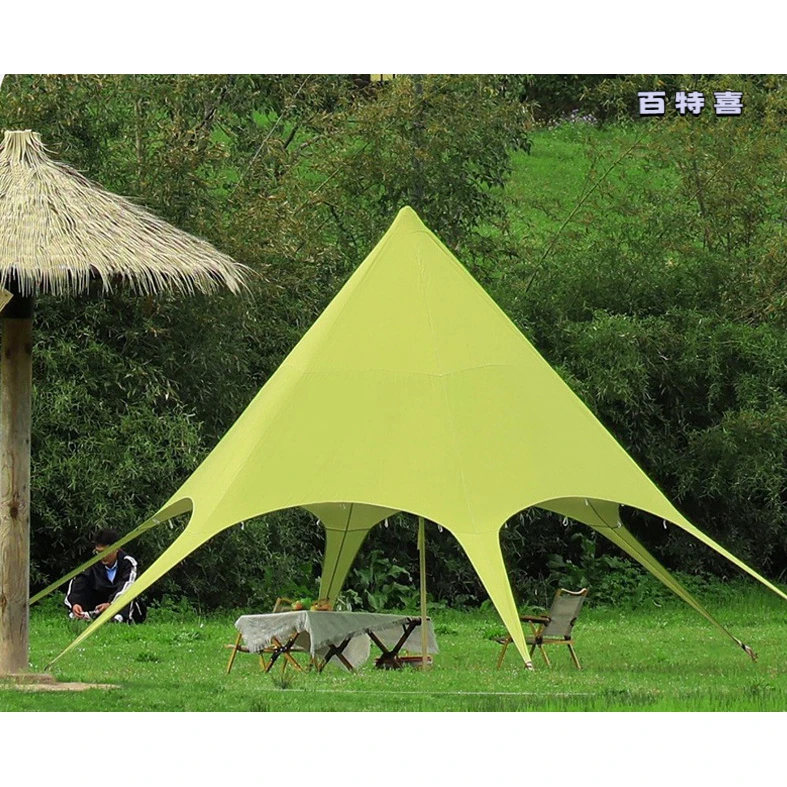 户外露营天幕帐篷简易遮阳棚防晒便携雨棚家用野营活动烧烤营地棚