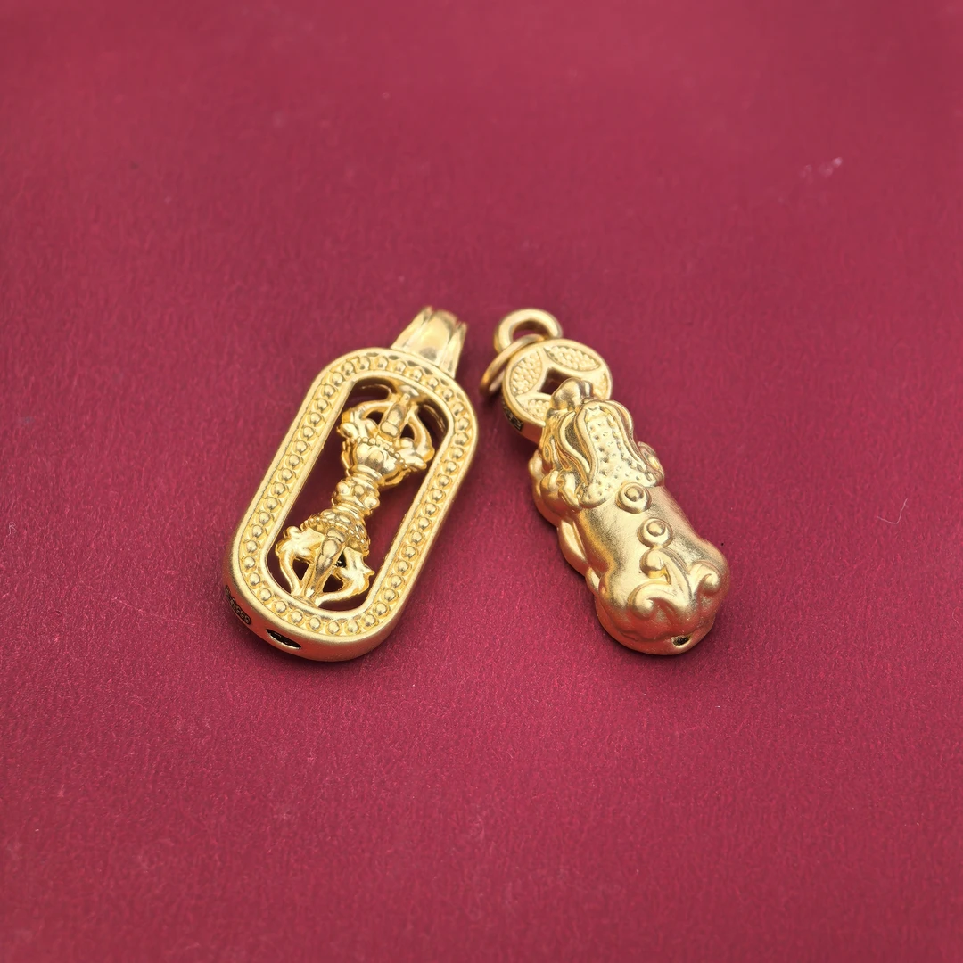 足金999金刚杵貔貅韦雪同款（配件）-JFX1282