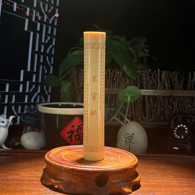 【七宝阁】大直径竹子寒窑赋果冻料鎏金正圆  宠粉浮力  直接拍