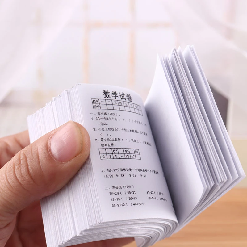 里左拉微缩食玩试卷模型分娃娃屋配件场景分袖珍中国