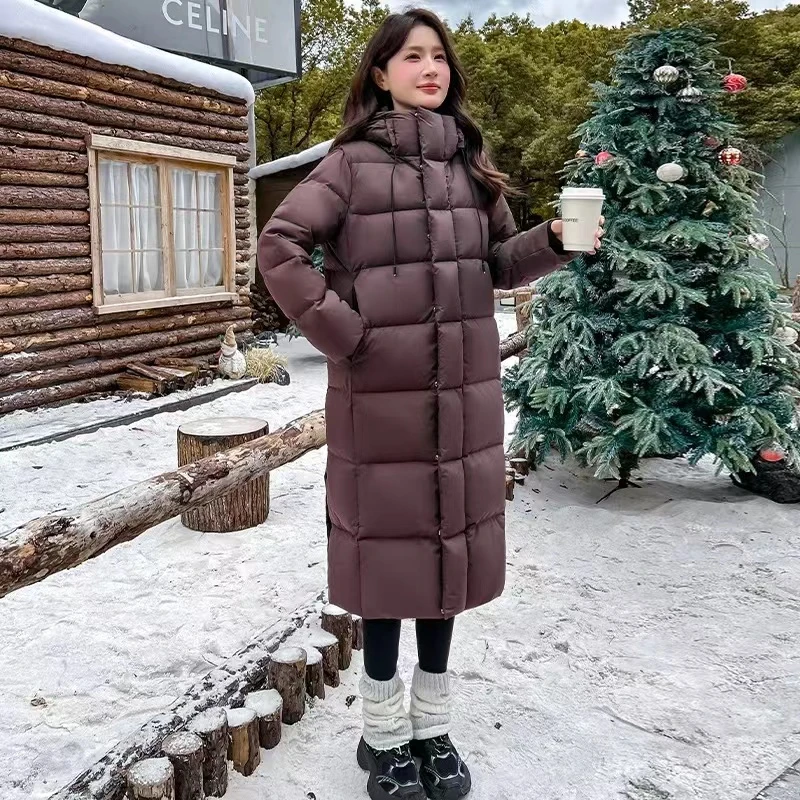 长款男女同款冬季2025新款加厚过膝到脚踝东北超厚黑金情侣套女款