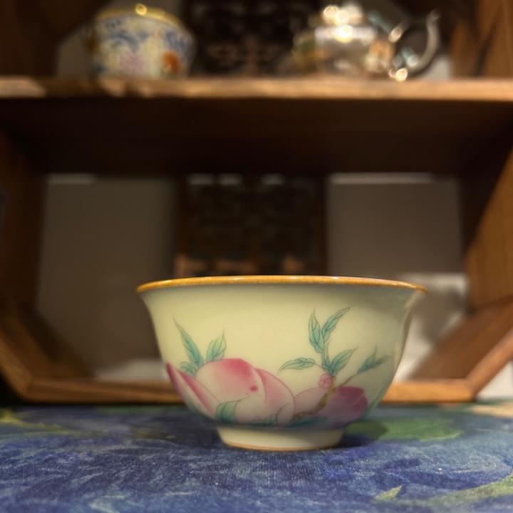 茶具主人杯景德镇茶具家用茶具套装铃铛杯天青