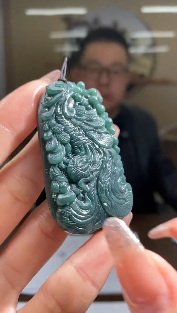 【闪购商品】定制翡翠未镶嵌4829ry-毛货挂件119