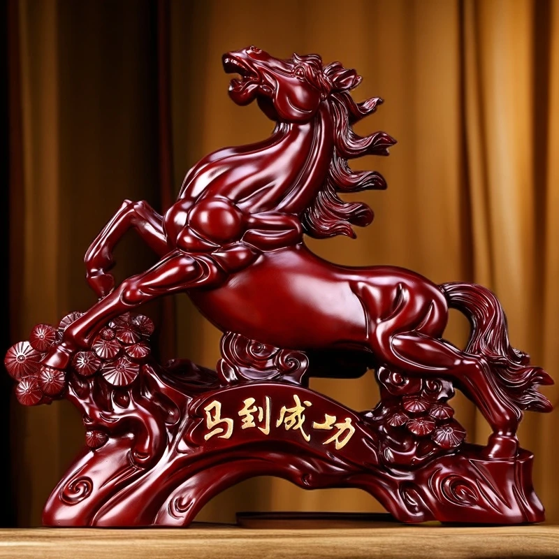 中式马摆件新款马到成功家居装饰办公工艺品结婚送礼乔迁开业摆件