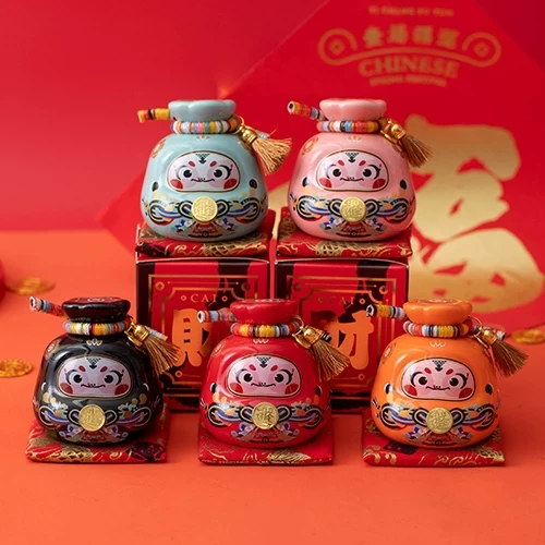 定制2025蛇年存钱罐摆件公司年会送礼礼品新年春节礼物客户伴手礼
