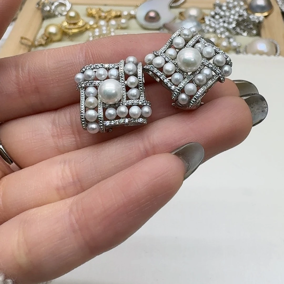 【闪购商品】淡水珍珠耳饰未镶嵌