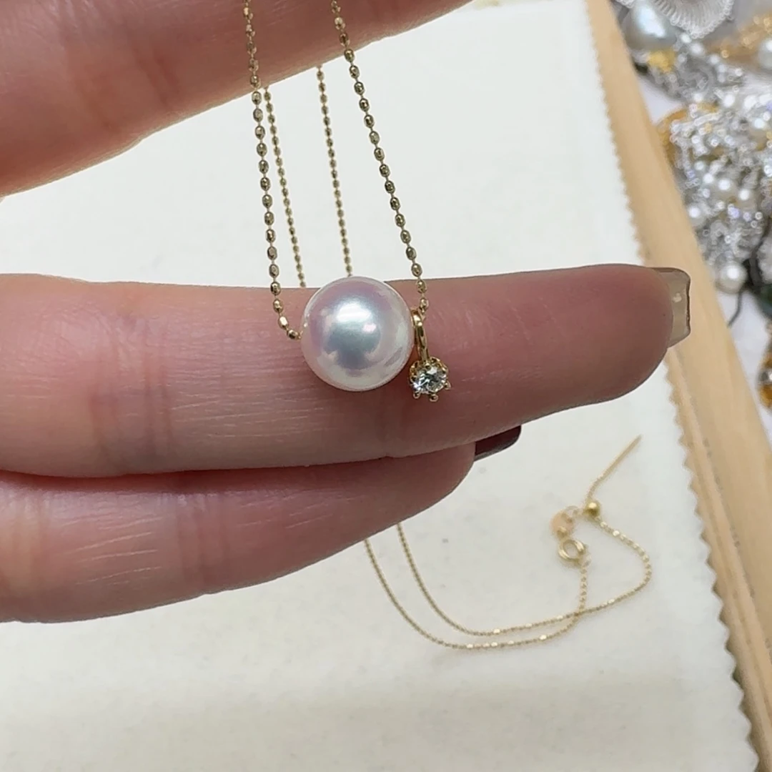 【闪购商品】海水珍珠颈饰18K金镶嵌