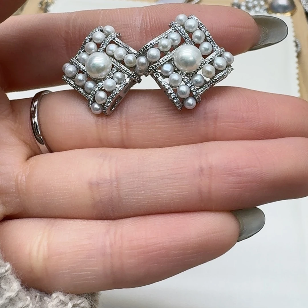 【闪购商品】淡水珍珠耳饰未镶嵌