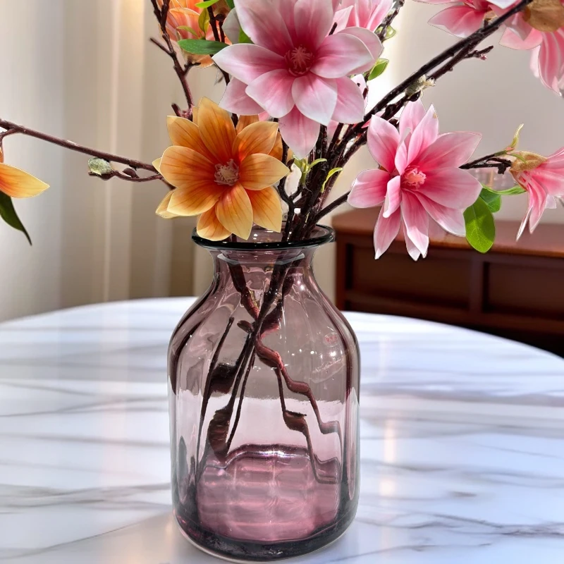 紫色大号中古花瓶家居摆件