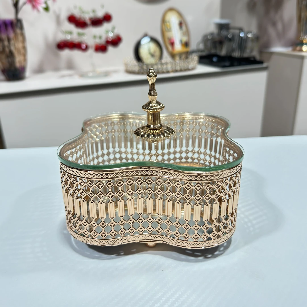 轻奢简约首饰盒家居摆件坚果收纳盒