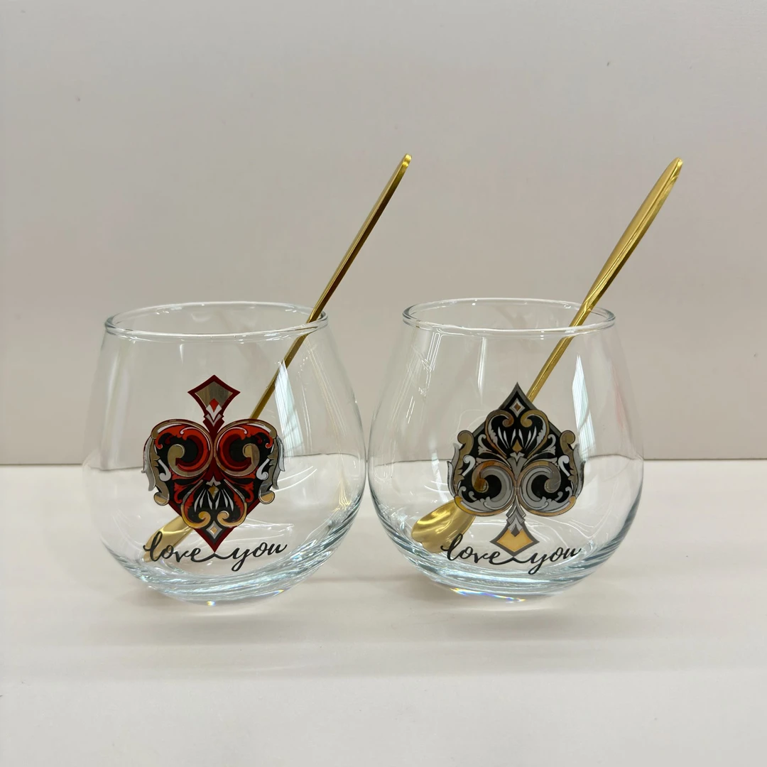 创意不倒翁加厚水晶玻璃耐热大容量水杯早餐杯泡茶杯情侣可爱杯子