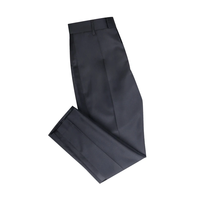 MUSLUN/缪伦免烫羊 毛精纺高档九分西裤拼接痞帅修身西装休闲裤