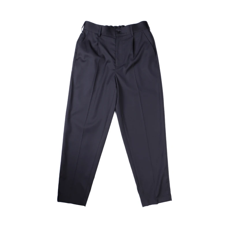 MUSLUN/缪伦新款锥形小脚裤可机洗精纺羊 毛休闲西裤西装休闲裤